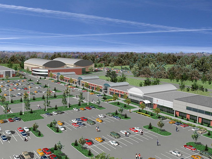 Aréna et centre commercial de La