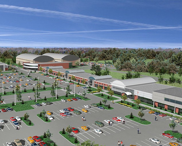 Aréna et centre commercial de La Prairie