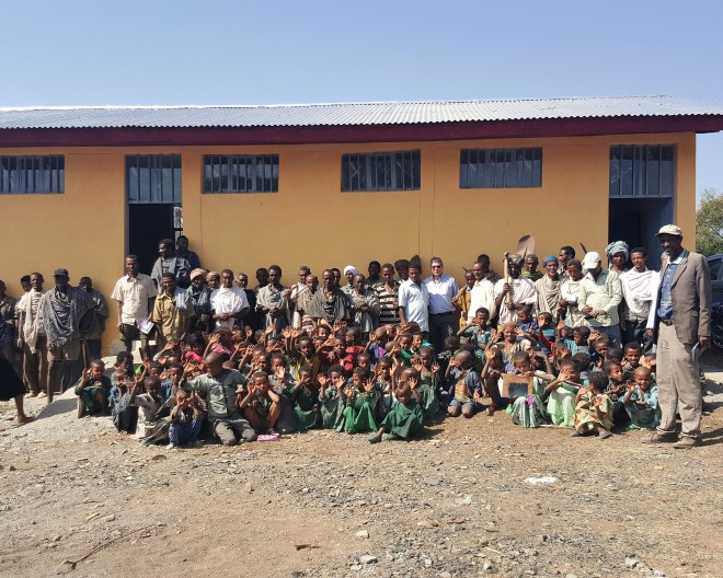 Goradera School and Well